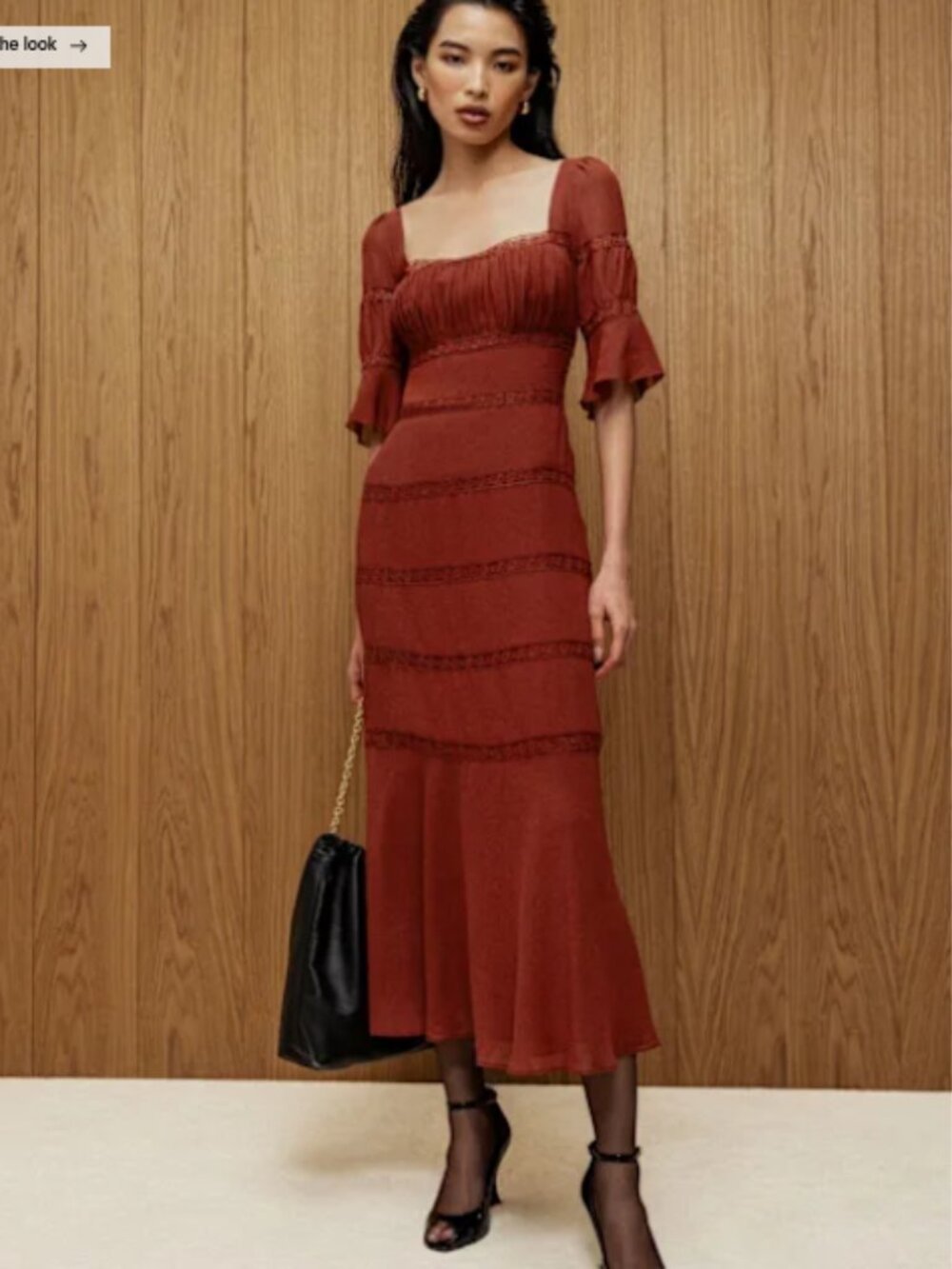 Reformation Laverna Dress Red - Size 12